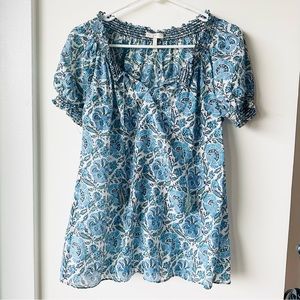 NEW NWOT Joie Masha 100% Silk Tunic Top Short Sleeve - Size S